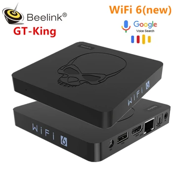 Beelink GT Kuningas WiFi 6 TV BOX Android 9.0 Amlogic S922X Quad-core ARM Cortex-A73 DDR4 4GB 64GB 4K BT4.1 1000M digiboksi Player