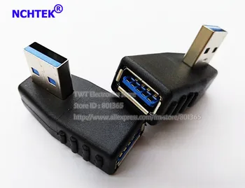 NCHTEK Vertikaalselt 90 Kraadi Vasakule Kaldu USB 3.0 Meeste ja Naiste Adapter/Free shipping/10TK