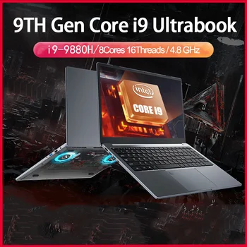 15.6 Tolline Sülearvuti Intel Core i9 10885H i7 12700H Windows10/11 Por 2*DDR4 2*M. 2 SSD Ultrabook Arvuti Sõrmejälje Avada WIFI5 BT