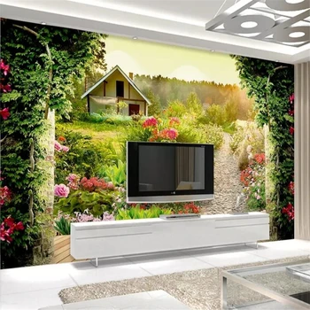 wellyu de Papel parede Kohandatud taustpildi 3D обои aed seinamaaling TV taust seina-elutuba, magamistuba Kodu Kaunistamiseks 3d tapeet