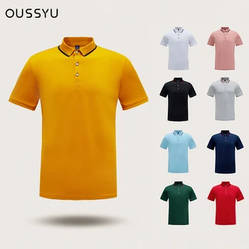Oussyu Brand New Suvel Polo Särk Meeste Puuvillane Polo särgid, Lühikesed Varrukad Suure Koguse Slim Mood Tops Mees Pluss Suurus S-3XL
