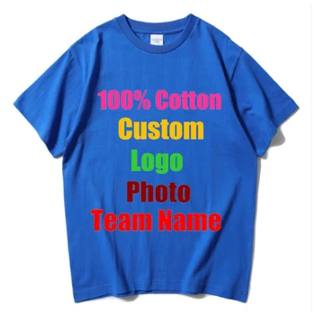 Custom T-särk Sulle Meeldib LOGO\Pildi 240g Puhtast Puuvillast Meeste Ja Naiste Värviga ümber Kaela