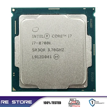 Kasutatakse Intel Core i7-8700K i7 8700K 3.7 GHz Kuus-Core Kaksteist-Lõng CPU Protsessor 12M 95W LGA 1151