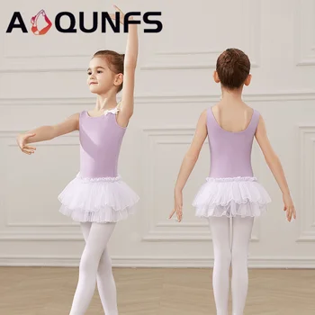 AOQUNFS Tüdrukud, Ballett Leotards Laste Võimlemine, Tants Koolitus Kostüüm Lapsed Leotards Tants Sobiks Ballerina Tutu Bodysuit