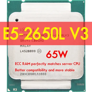 XEON E5 2650L V3 E5 2650LV3 CPU Protsessor 1.8 GHz 12-Core LGA-2011-3 X99 DDR4 D4 Emaplaadi Platvorm Emaplaadi Platvorm kit xeon