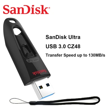 SanDisk mälupulka CZ48 Ultra USB3.0 Pendrive 16GB, 32GB 64GB128GB 256GB Pen Drive USB Pulga Lauaarvuti Sülearvuti Netbook U Disk