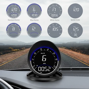 G6 GPS HUD Universaalne Auto Digitaalne Spidomeeter lubatud kiiruse ületamise Alarm LED-Head-up Display Kõigi Autode Kohta-pardal Arvuti, Auto Tarvikud