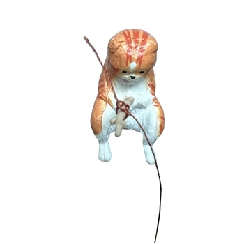 Kalapüük Kass Kaunistused Akvaariumi Dekoratiivsed Vaik Pronksist Skulptuur, Käsitöö, Festival Uus Aasta Puhkus Pool Taust
