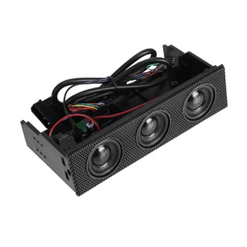 Must Stereo Surround-Kõlar ARVUTI esipaneelil Arvuti Puhul, Built-in Mic Muusika Kõlarite Heli jaoks on Arvuti Mäng