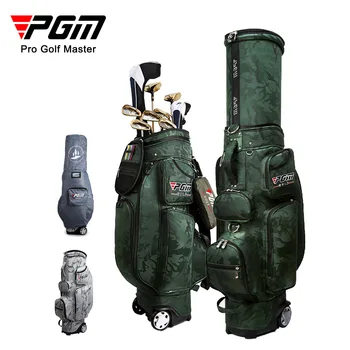 PGM Meeste Golf Teleskoop Palli Pakett Multifunktsionaalne Lennunduse Klubid Kott Kamuflaaž Nailon Vihma Kate QB048 Hulgimüük