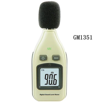 Digitaalse Müra Tase Tester 30-130dB LCD Digital Sound Level Meter Kiire/Aeglane Detsibellides Sagedus Meetme Vahendid GM1351