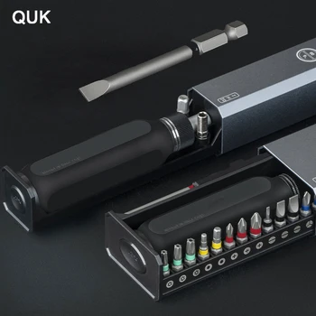 QUK Multifunktsionaalne Kruvikeeraja Komplekt Alumiiniumist Kest PH2 Kolmnurk Täpsusega Bitti Professionaalne Remont Käsi-Tööriistade Jaoks Huawei Xiaomi