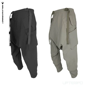 Ninjawarning Ultrawide Drawcord convertable cargo püksid tilk jalgevahe vett tõrjuv techwear ninjawear jaapani stiilis