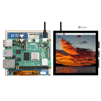 Vaarika Pi 4inch HDMI-Touch Mahtuvuslik IPS LCD Ekraan, 4 tolline lcd-720×720 Ekraani