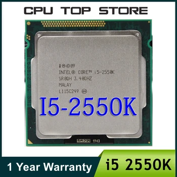 lntel i5 2550K Quad Core 3.4 GHz Socket LGA-1155 6 MB Vahemälu TDP 95W CPU Protsessor