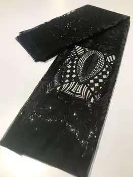 UUS must aafrika pits kangas 2023 kvaliteetne pits prantsuse võrgusilma riidest beaded nigeeria šveitsi pits kangast kleit