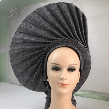 Must Aafrika Daamid Headtie Naiste Peakatet Headwrap Nigeeria Pea wrap Banadana Headscarf Pulmad ja Pidu