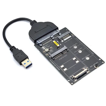 NGFF+MSATA SATA3, et.0 Kaardi Adapter+USB-SATA Kaabel M2 KLAHV B-M SSD, et 6G Liides Konverteerimise Kaart