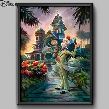 Hong Kong Disneyland Mystic Mõisa 5d Diy Diamond Värvimine Disney Kummitab Kunsti Täis Teemant Mosaiik Tikandid Kodu Kaunistamiseks