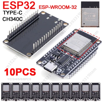 10-1TK ESP32 Arengu Juhatuse LIIK-C CH340C WiFi+Bluetooth Moodul Ultra-Madal energiatarve Dual Core ESP32-WROOM-32 ESP-32