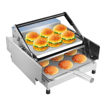 Kõrge Efektiivsusega Partii Kakuke Röster masin Kütte-Hamburger Automaatne Burger Masin