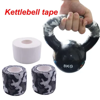 Kettlebell Tape Sport Sidemega Sidemega Kettlebell Pull ups, Baar Non-slip Higi Imendumist Elastne Fitness Wrap Seadmed