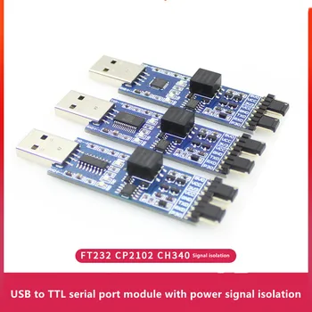 USB TTL Moodul FT232/CP2102/CH340 USB TO UART Serial Moodul Signaali Isolatsiooni