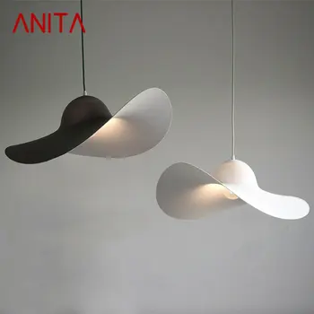ANITA Nordic Art Ripats LED Loominguline Straw Hat Rippus Lamp Kodus elutuba, Magamistuba Uuringu Lihtsus Decor
