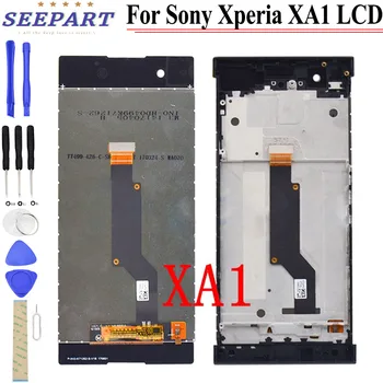 Sony Xperia XA1 LCD Ekraan Puutetundlik Digitizer paigaldus Raam Asendamine G3116 G3121 G3112 Jaoks 5.0