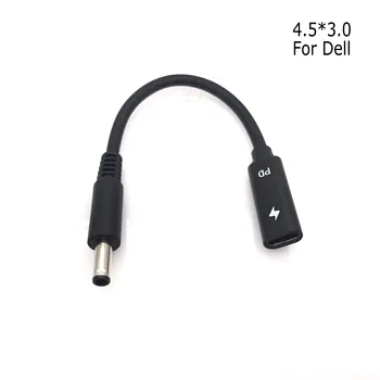 USB-3.1 C-Tüüpi USB-C DC 20V 4.5 3.0 mm Dell Pistik PD Emulaator Vallandada Tasuta Kaabel Sülearvuti 15CM