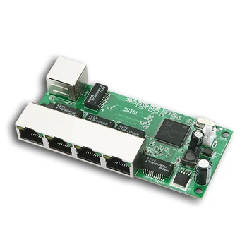 Täielik Gigabit Switch Module Mini 3/4/5 Port Vastupidine POE Toide Etherneti Tööstus-Klassi PCB Paljaste Emaplaadi