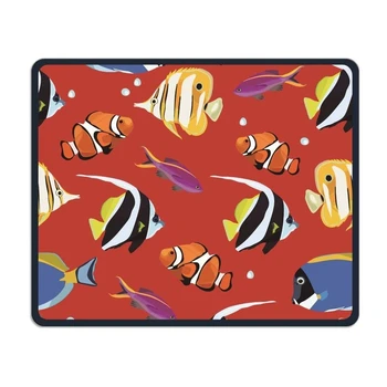 Mouse Pad, Troopilised Kalad Armas Punane Hiirepadjad, Mugavust Pehme Mitte Tõsta Kerge Premium-TexturedMouse Pad Matt