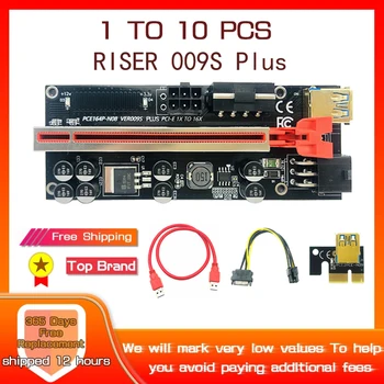 1-10tk USB3.0 PCIE Ärkaja 009S PLUSS Ärkaja PCI Express X16 Extender GPU Cabo Ärkaja PCIE X16 Adapter Kaardi Bitcoin Kaevandaja Kaevandamine