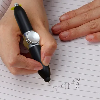 Led Light Metal Sõrme Vurr Sõrme Gyro Pen Multifunktsionaalne Pöörleva Helendav Dekompressiooni Pen Loominguline Pastapliiatsid
