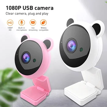 Panda Veebikaamera Full HD 1080P Mini Web-Kaamera, Mikrofon, USB Web Cam Statiivid PC Arvuti, Mac-Sülearvuti ja Lauaarvutite