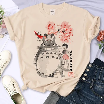 Totoro Jaapani Tshirt Riided Naistele Grunge Streetwear Vintage Kawaii Harajuku T-särk Riided Paari Naiste Riided