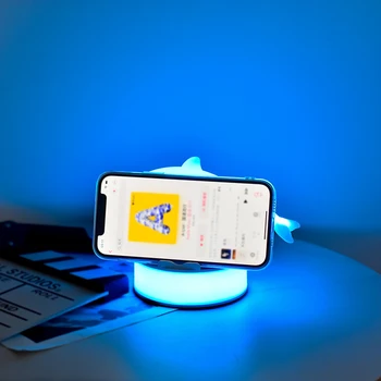 3D Dolphin Öö Lambi Soft Light Touch Control Seista Laua Lamp Silmade Kaitse Kaasaskantavad Juhtmeta Laadimine USB Kodu Aksessuaarid