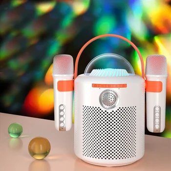 Bluetooth audio-Y11 suur maht dual mikrofoni square dance väljas värviline valgustus kodus karaoke kaasaskantav kõlar mikrofon