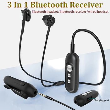 Bluetooth-Vastuvõtja 3.5 mm Pesa Kõrvaklappide Traadita Adapter, Aux Bluetooth Audio Muusika Vastuvõtja Ultra Pikk Endurence autokomplektidega)