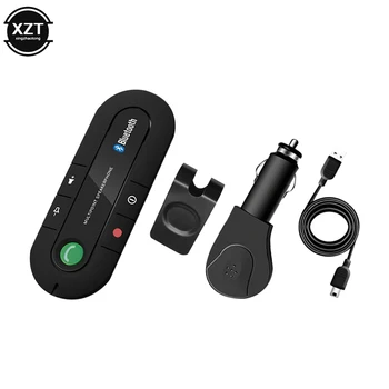 Auto Handsfree Telefoni 4.1+EDR Traadita Bluetooth-käed-Vabad autovarustus MP3-Pleier USB Power Audio Vastuvõtja Visiir Clip