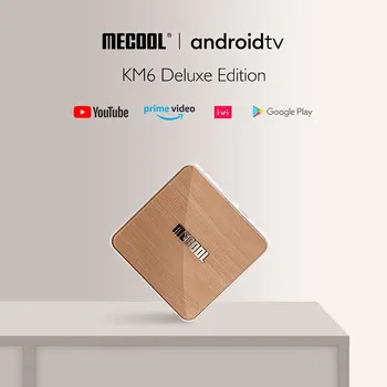 Mecool KM6 Smart TV Box 4K Ultra HD Android TV 10 HDR 4GB 64GB Google ATV Multi Language Media Player