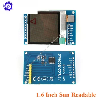 1.6 Tolline SPI Serial LCD TFT Ekraan Moodul 130*130 SSD1283 Nähtav Päikesevalguse eest Arduino 1.6
