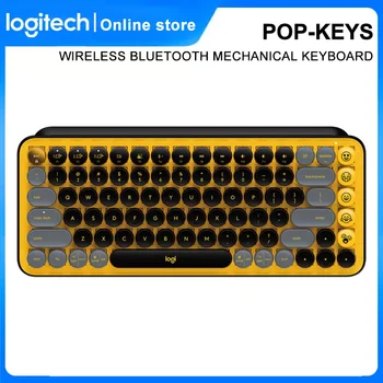 Logitech POP VÕTMED Bluetooth Mehaaniline Klaviatuur TTC Tee võlli 85 klaviatuuri klahvid Gaming Laptop ipad 10 m Traadita vahemikus