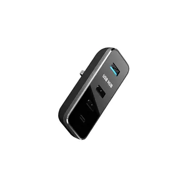 Mini Glovebox USB Hub sisustuselemendid USB Docking Station jaoks Tesla Mudel 3 Mudel Y