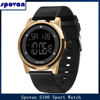 SPOVAN S100 Digitaalse Sport Smart Watch Fashion 50M Veekindel Smartwatch 8mm Ultra Õhuke Äratus, Stopper Reloj Meeste Naiste