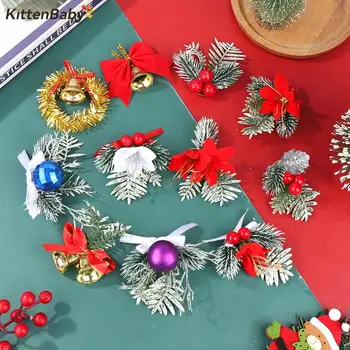 5tk Jõulud Pärjad Kääbus Haldjas Aias Kodu Kaunistamiseks Mini Käsitöö Nukumaja Micro Decor DIY Kingitus Nukumaja Decor