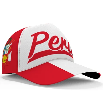 Peruu Baseball Caps Tasuta 3d Custom Made Nimi, Võistkonna Logo Pe Mütsid Iga Riigi Reisi Vabariigi Rahvas Peruu Lipud hispaania Peakatted