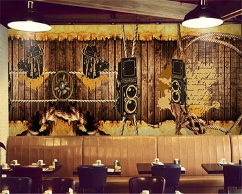 beibehang kohandatud taustpildi 3d õmblusteta retro nostalgia vabaaja Cafe Bar murals diivan taust seina paber teema papel de parede