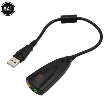 Väline USB helikaart 7.1 Adapter 5HV2 USB 3D-CH Sound Antimagnetic Heli Peakomplekti Mikrofoni 3,5 mm Pistik Sülearvuti