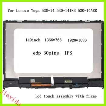 IPS 14.0 HD FHD lcd ekraan LENOVO JOOGA 530-14IKB jooga 530-14ARR 530-14 53014 PUUTETUNDLIK DIGITIZER LCD ASSAMBLEE 81H9